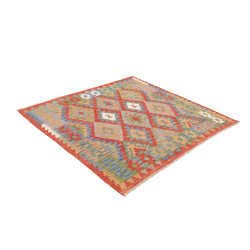 Tappeto Kilim Afghanistan 149x154 Rosso Arancio