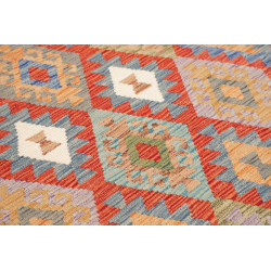 Tappeto Kilim Afghanistan 149x154 Rosso Arancio
