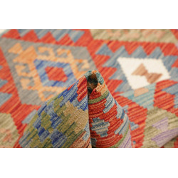 Tappeto Kilim Afghanistan 149x154 Rosso Arancio