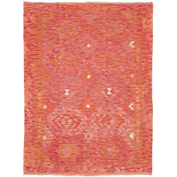 Rug Kilim Afghanistan 137x186 Coral Red Orange