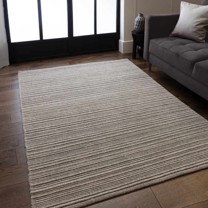 Rug Ravine plain grey silver 160x230 cm