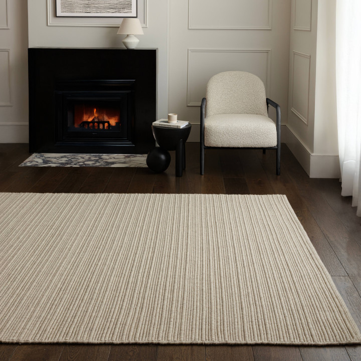 Rug Ravine plain cream 200x290 cm