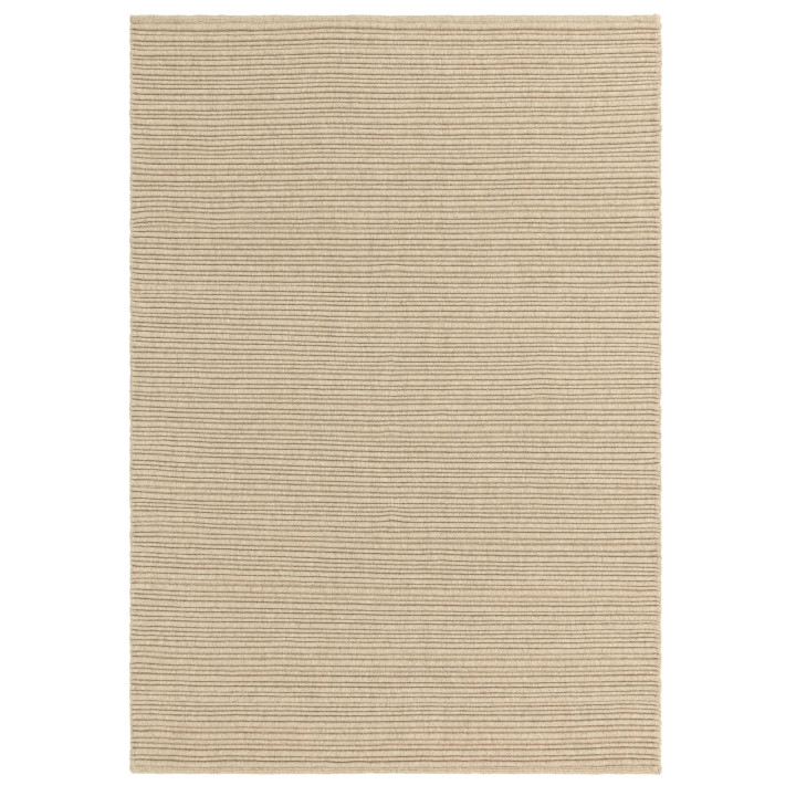 Rug Ravine plain beige sand 160x230 cm