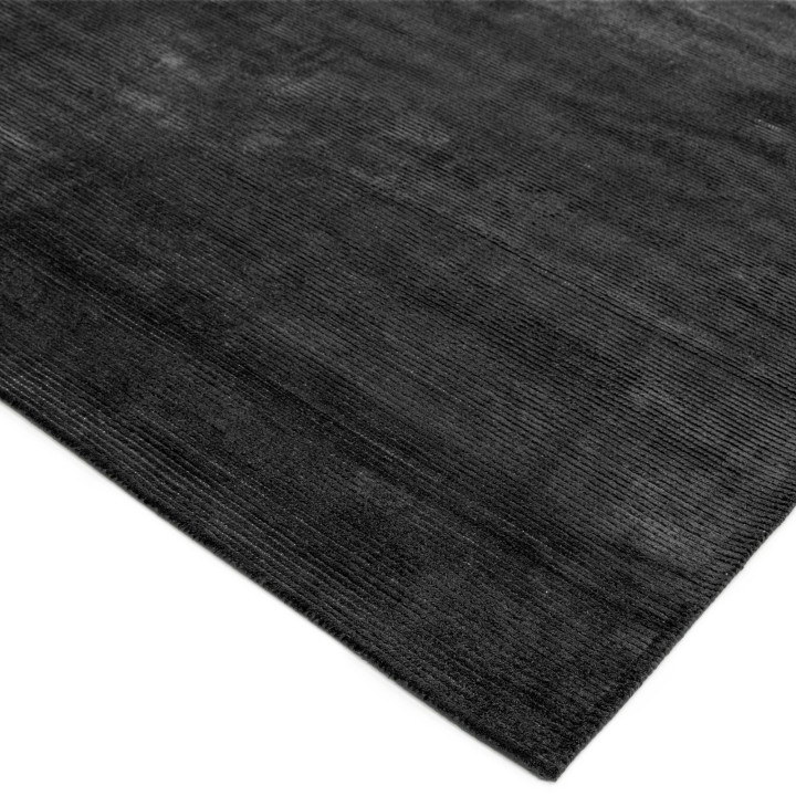 Tappeto Reko tinta unita grigio scuro 100x150 cm