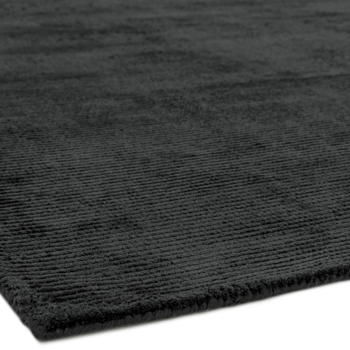 Rug Reko plain dark grey silver 120x170 cm