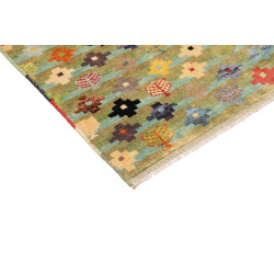 Tappeto Gabbeh Marrakech Pakistan 93x151 Verde