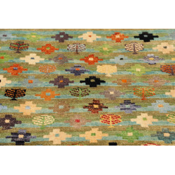 Tappeto Gabbeh Marrakech Pakistan 93x151 Verde