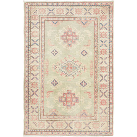 Tappeto Kazak Afghanistan 100x146 Verde Salvia