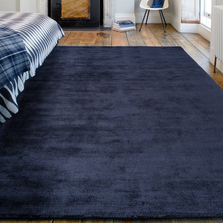 Rug Reko plain blue 100x150 cm