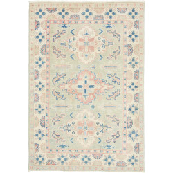 Tappeto Kazak Afghanistan 99x147 Verde Salvia