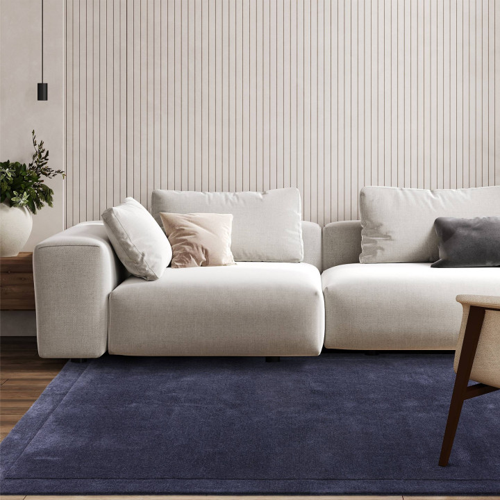 Rug Rise geometric dark blue 160x230 cm