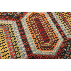 Kilim 201x289 Cm Kilim Afgano In Lana Cardata A Mano