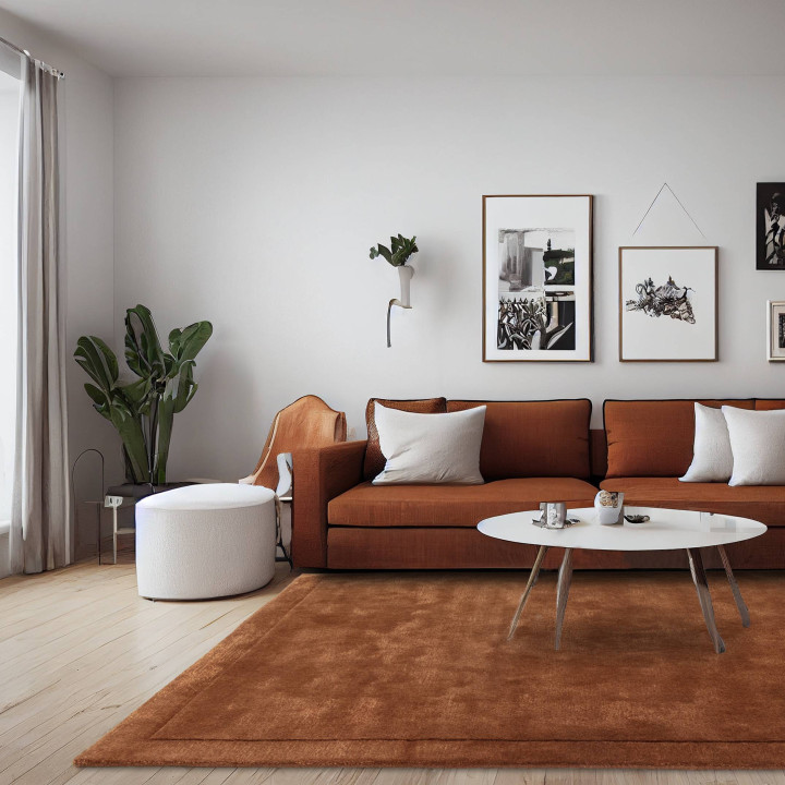 Tappeto Rise geometrico arancione 120x170 cm