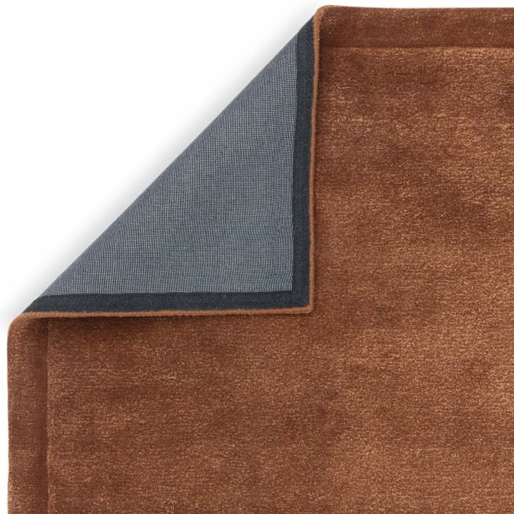 Rug Rise plain copper orange 200x290 cm