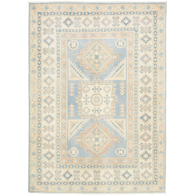 Tappeto Kazak Afghanistan 104x145 Blu Cielo