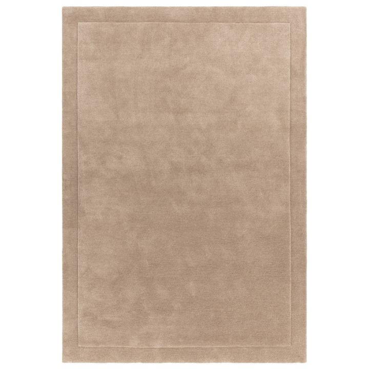 Rug Rise plain beige taupe 120x170 cm