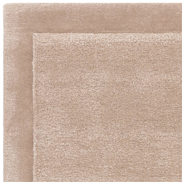 Rug Rise plain beige taupe 200x290 cm