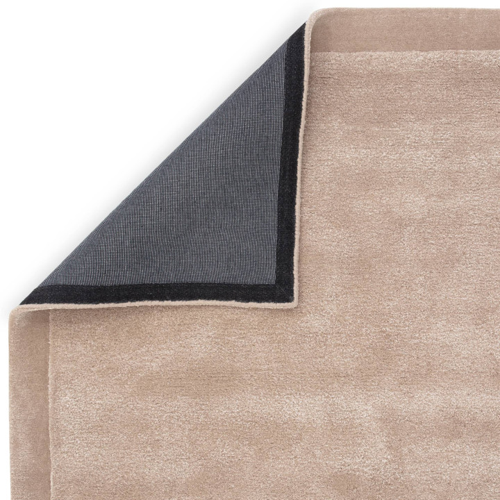 Rug Rise plain beige taupe 200x290 cm