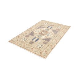 Tappeto Kazak Afghanistan 102x150 Beige Crema