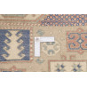 Tappeto Kazak Afghanistan 102x150 Beige Crema