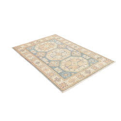 Tappeto Kazak Afghanistan 102x153 Blu Cielo