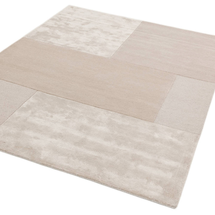 Rug Tate Tonal Textures geometric cream white 16