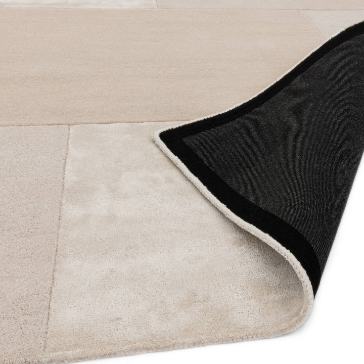 Tappeto Tate Tonal Textures geometrico crema e b