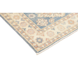 Tappeto Kazak Afghanistan 104x149 Blu Crema