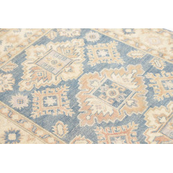 Tappeto Kazak Afghanistan 104x149 Blu Crema