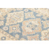Tappeto Kazak Afghanistan 104x149 Blu Crema