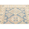 Tappeto Kazak Afghanistan 104x149 Blu Crema
