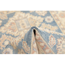 Tappeto Kazak Afghanistan 104x149 Blu Crema