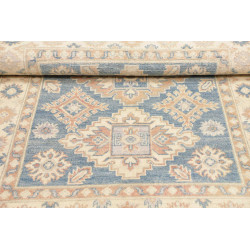 Tappeto Kazak Afghanistan 104x149 Blu Crema