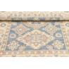 Tappeto Kazak Afghanistan 104x149 Blu Crema