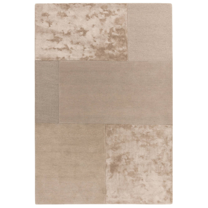 Tappeto Tate Tonal Textures patchwork beige e to