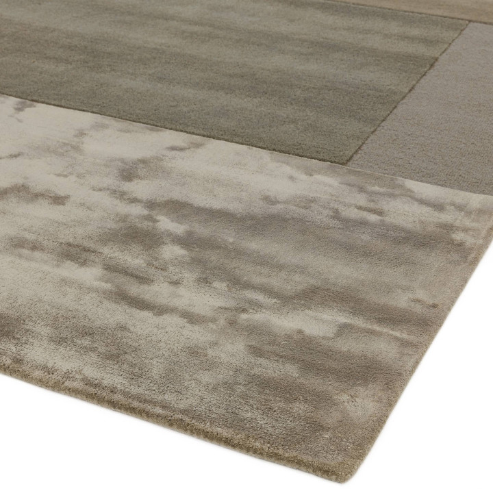 Tappeto Tate Tonal Textures geometrico grigio e