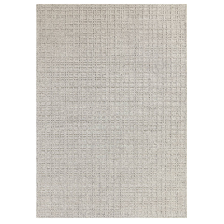 Tappeto Thatch geometrico grigio e argento 160x2