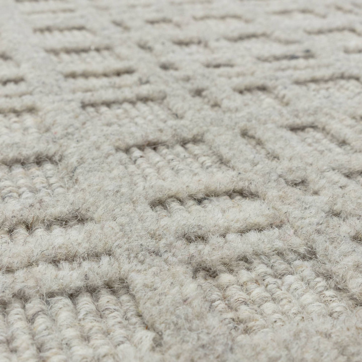 Tappeto Thatch geometrico grigio e argento 160x2