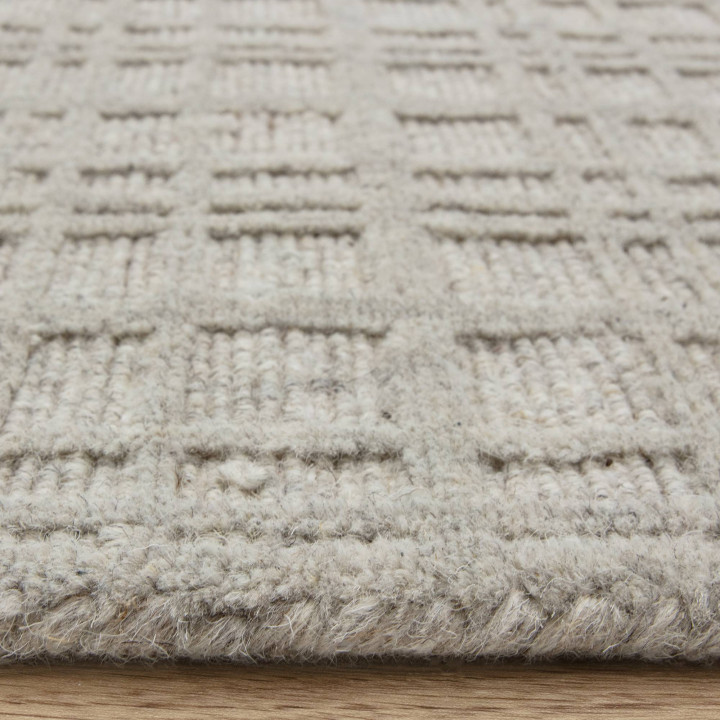 Rug Thatch geometric light grey silver 200x290 c
