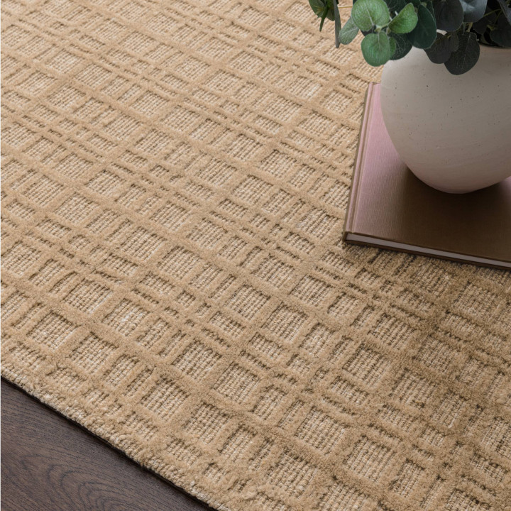 Rug Thatch geometric beige sand 160x230 cm