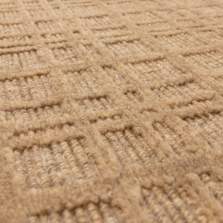 Tappeto Thatch geometrico beige e sabbia 160x230