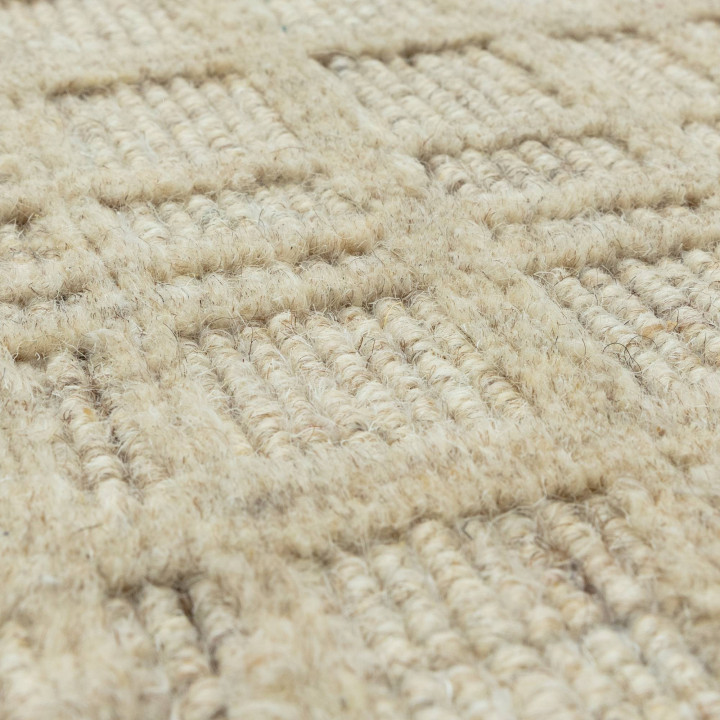 Tappeto Thatch geometrico beige e sabbia 160x230