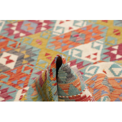 Tappeto Kilim Afghanistan 165x246 Azzurro Rosa
