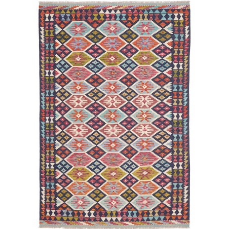 Tappeto Kilim Afghanistan 166x252 Blu Scuro