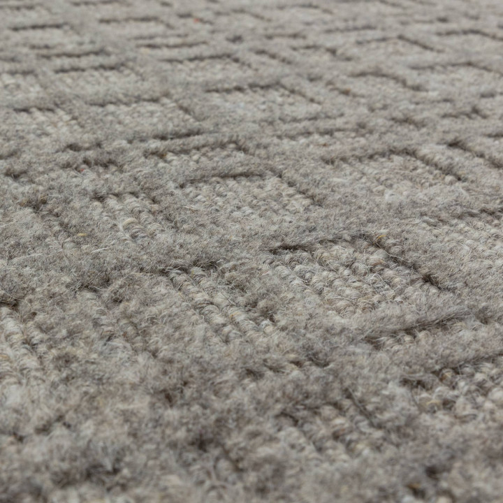 Tappeto Thatch geometrico marrone taupe e tortor