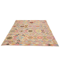 Tappeto Kilim Afghanistan 168x232 Beige Crema