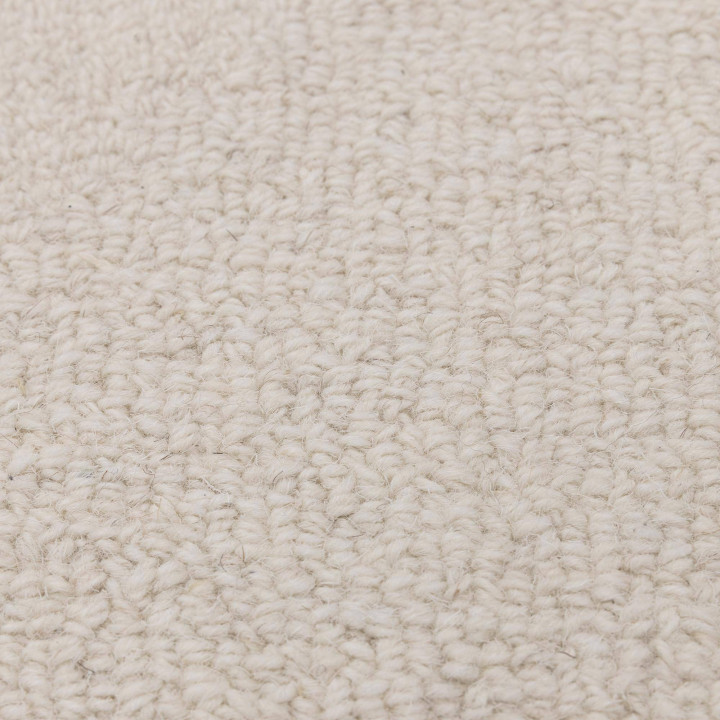 Rug Theodore plain cream white ivory 200x290 cm