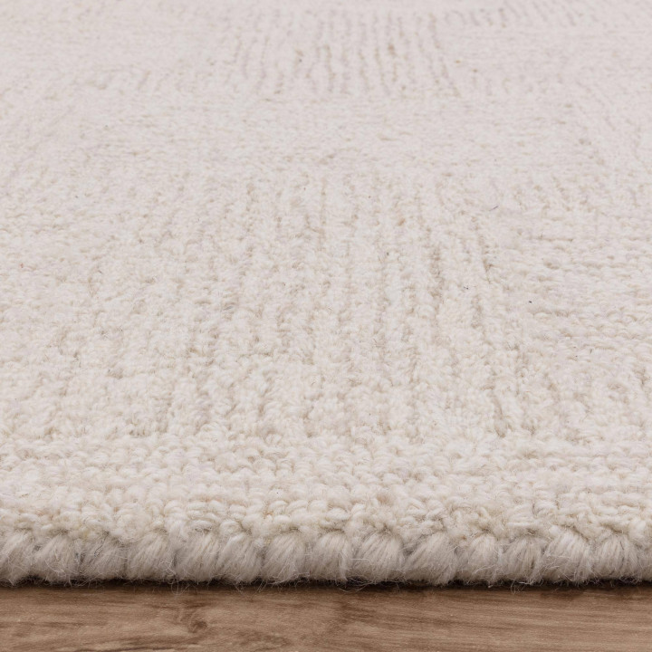 Rug Theodore geometric beige ivory 160x230 cm
