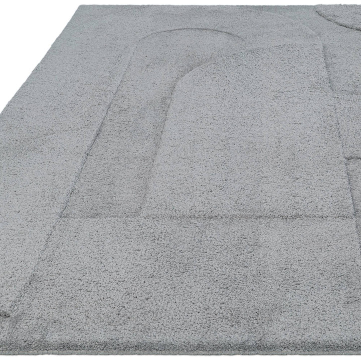 Tappeto Tova geometrico blu chiaro e azzurro 160
