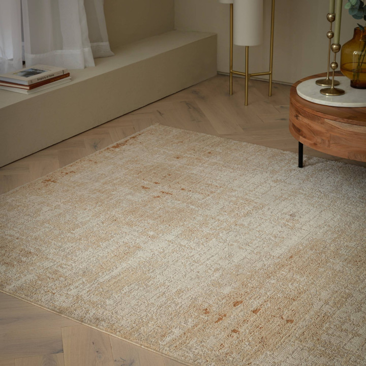 Rug Heriz abstract beige sand rust 200x300 cm